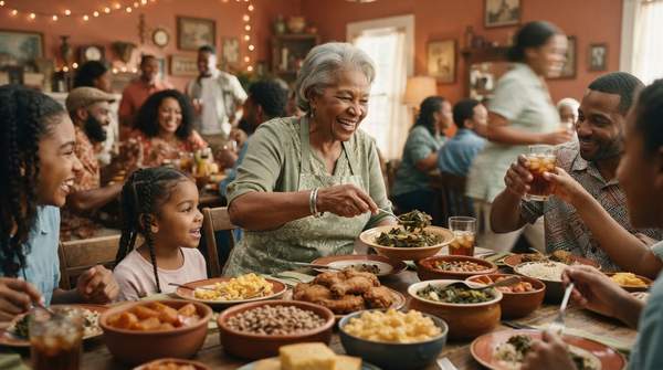 Editorial illustration for From Survival to Celebration: The Enduring Evolution of Soul Food