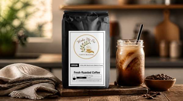 Make Iced Mushroom Coffee at Home With Wake Up Sis Coffee Roasters