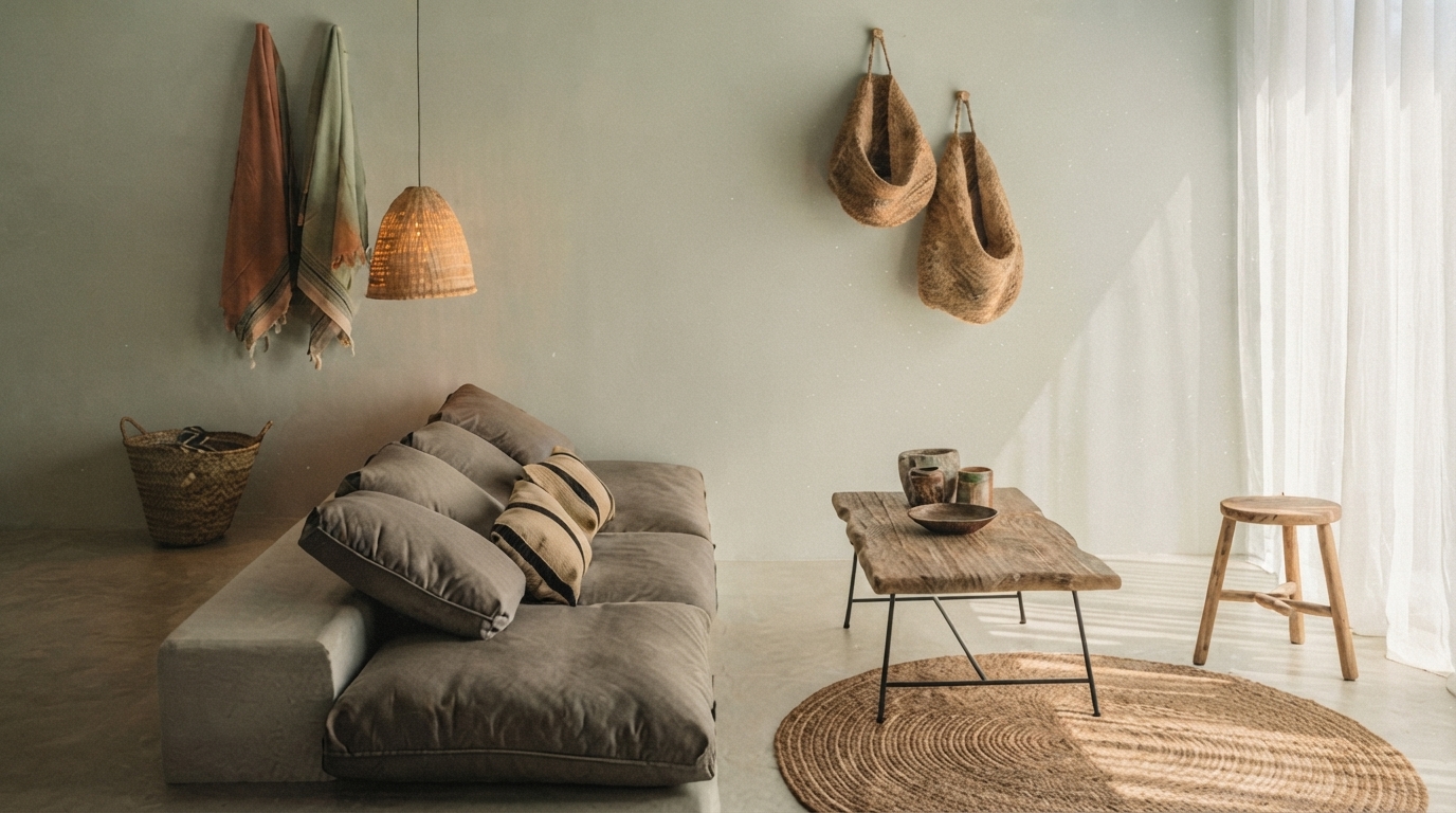 Editorial illustration for Wabi-Sabi at Home: How to Design for Imperfection, Simplicity, and Natural Authenticity